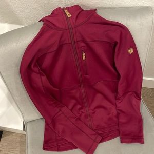 Fjall Raven Pink Zip Up Sweater